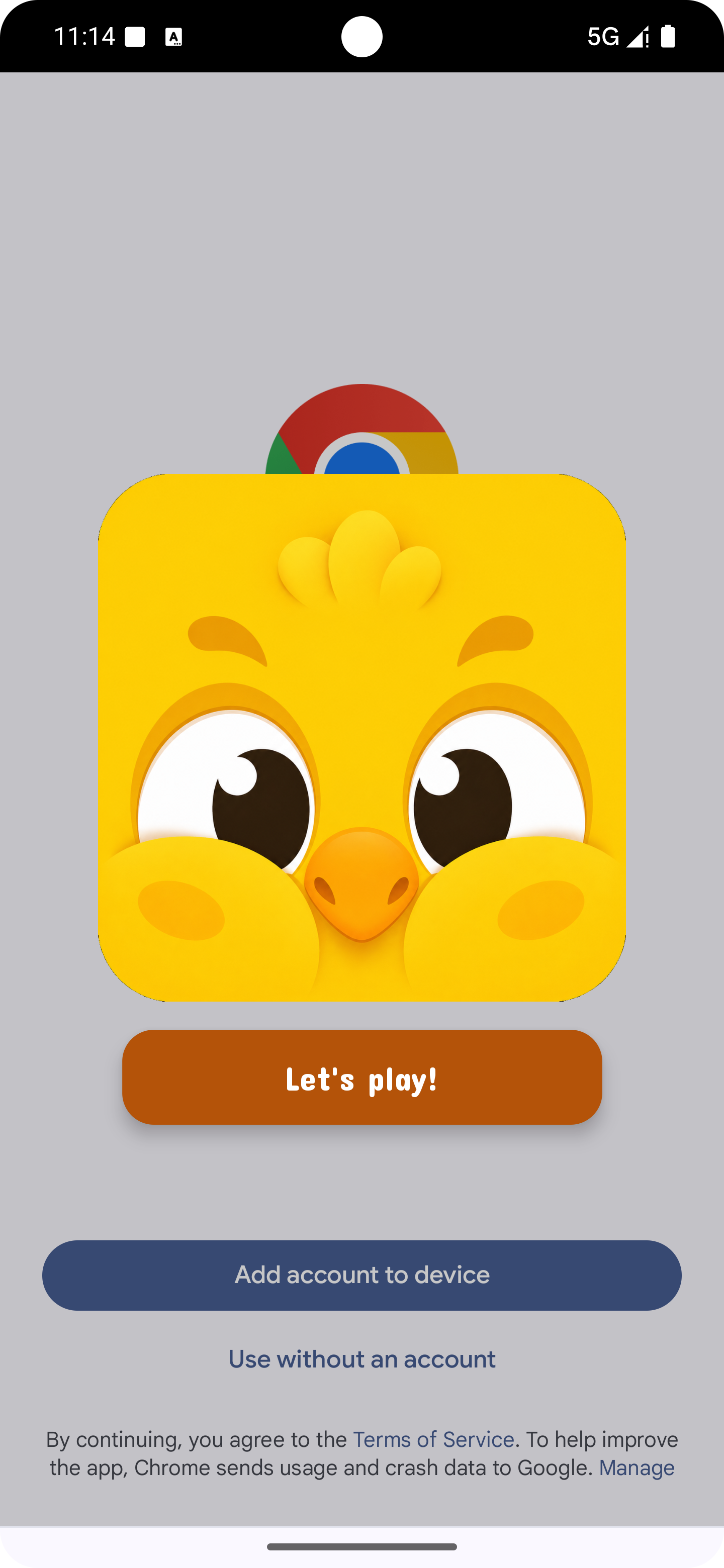 Chrome blocked, Squize challenge launching